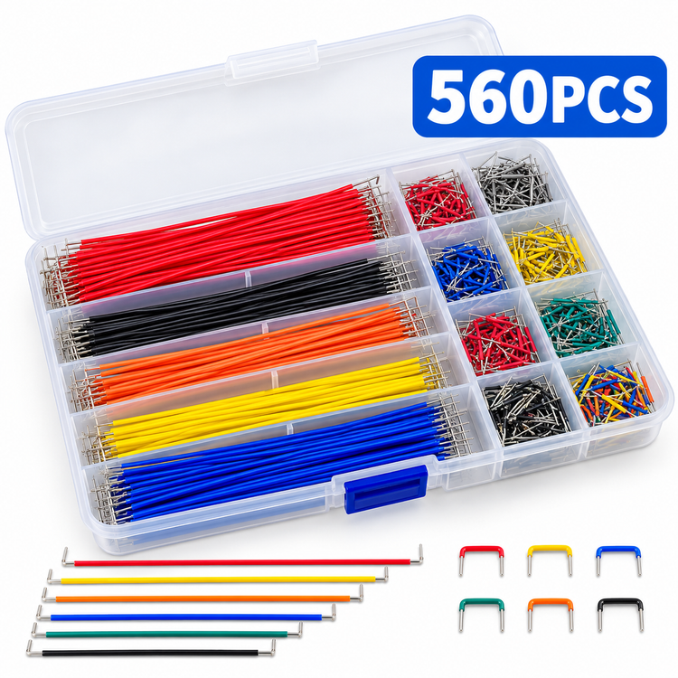 Solderless Breadboard Jumper Wire Kit – 140PCS / 560PCS
