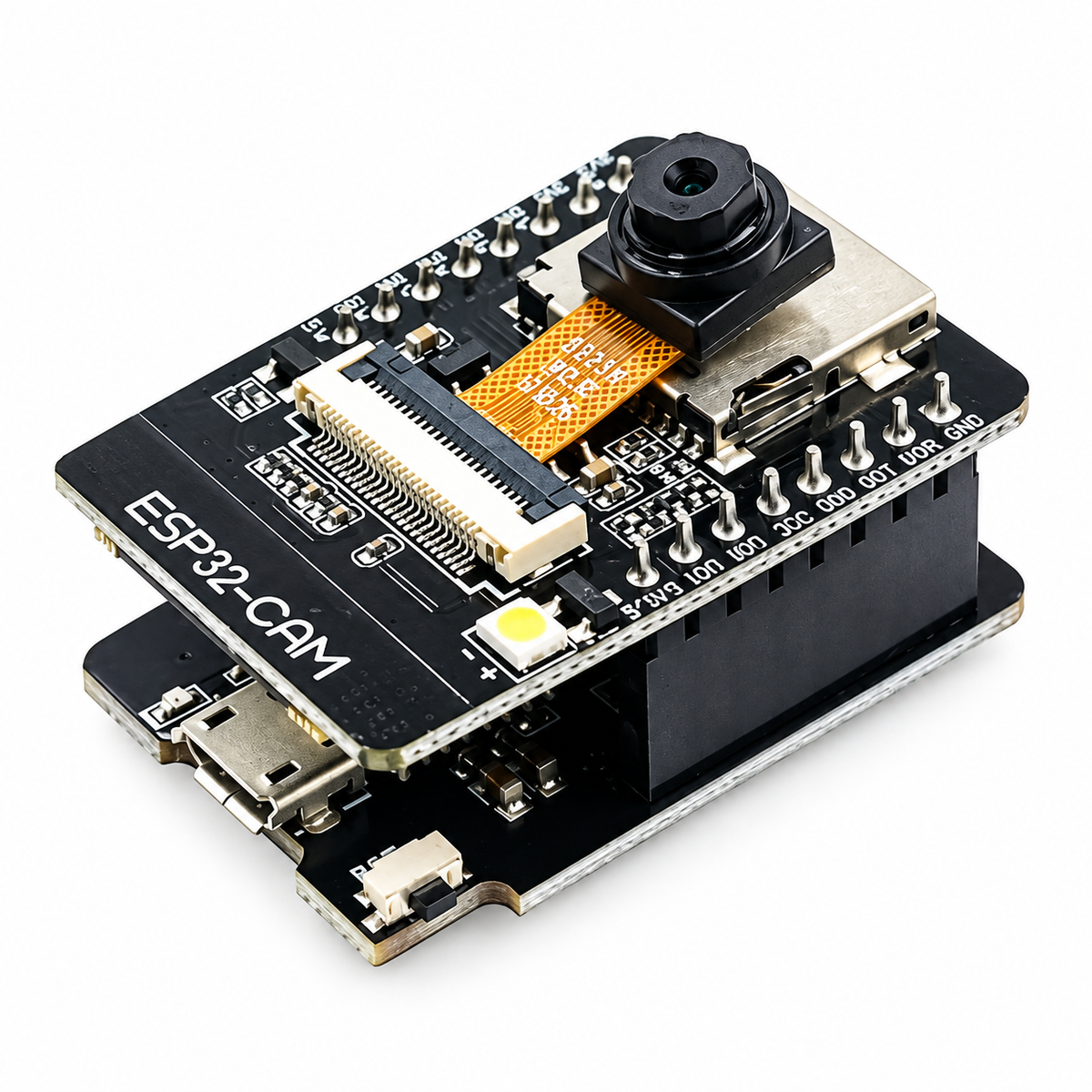 ESP32-CAM WiFi & Bluetooth Camera Module with OV2640 Camera and USB Programmer