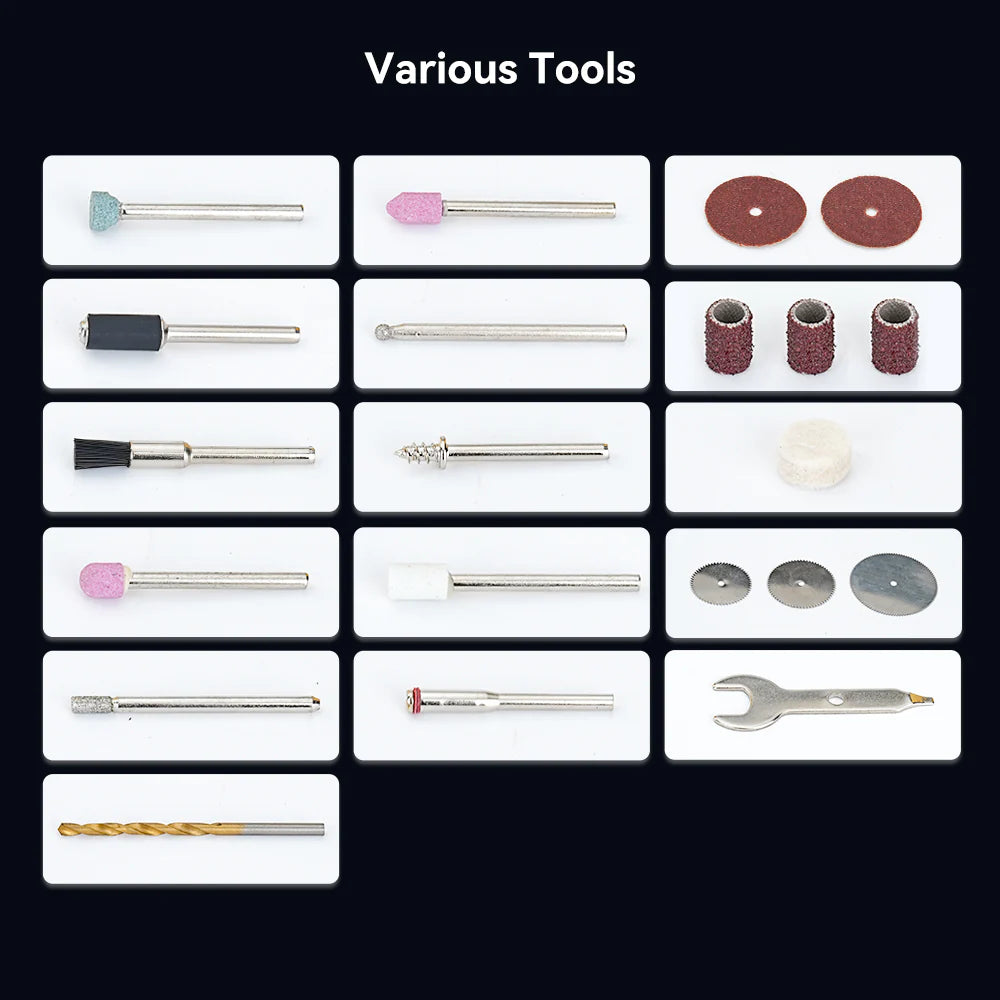 Creality Cordless Rotary Tool Kit for 3D Print Finishing
