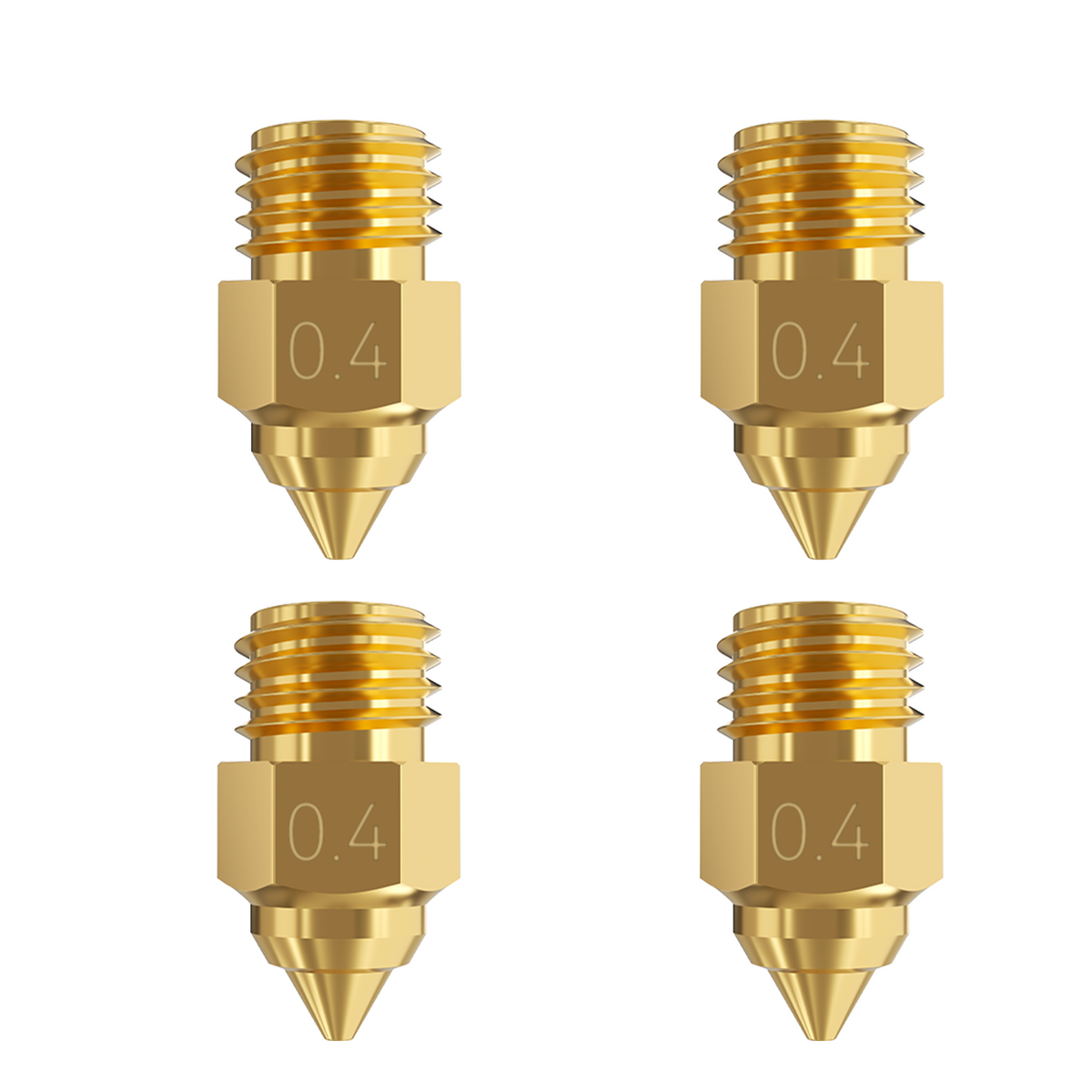 Creality Ender-5 Max Brass Nozzle Kit 0.4mm – 4pcs