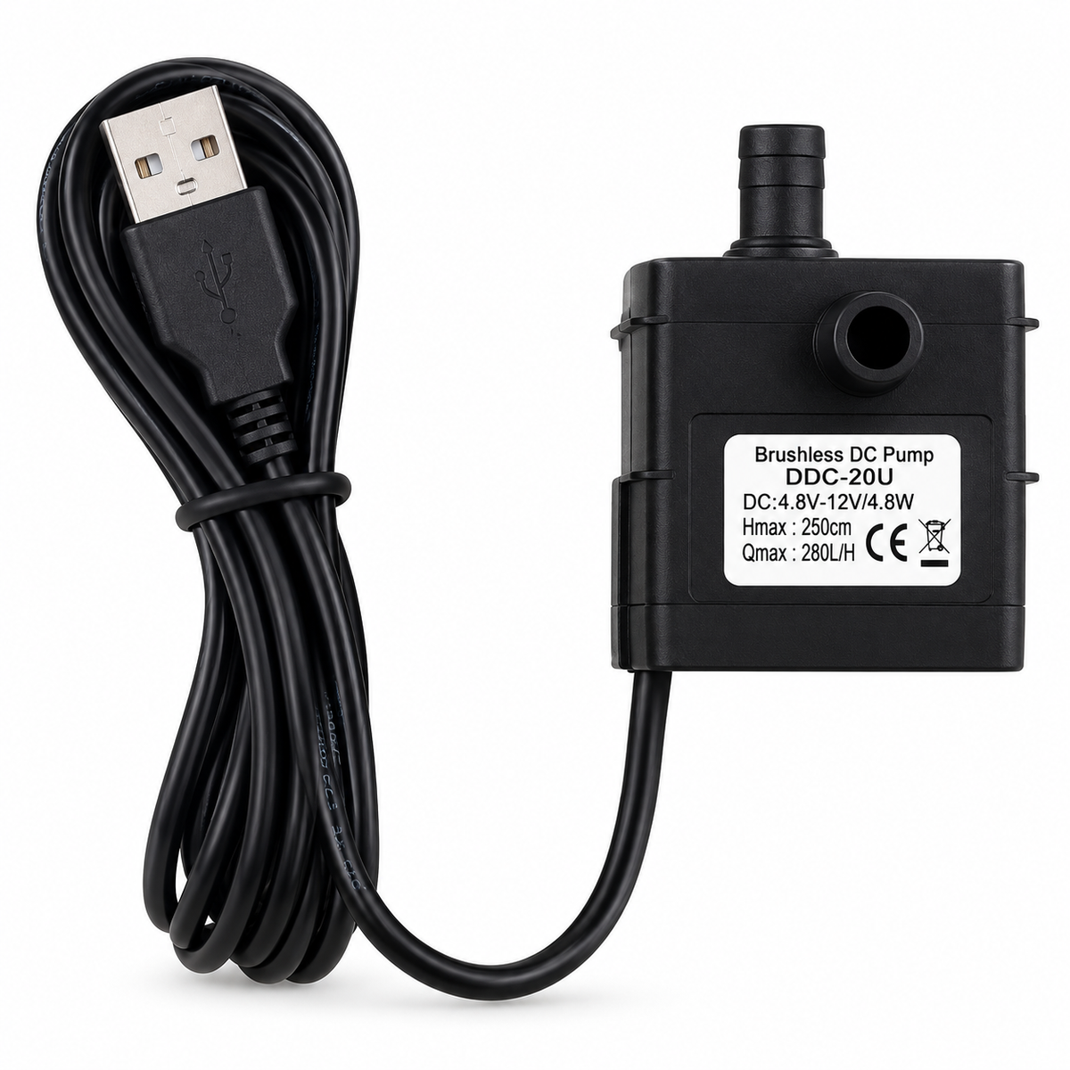 DC 5V–24V Mini Brushless Submersible Water Pump – Low Noise