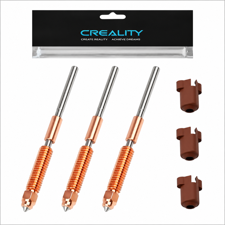 Creality Unicorn Quick-Swap Nozzle Kit 0.4mm – 3-Piece Set for K1C, K1 Max, K1 SE & Ender-3 V3 Series