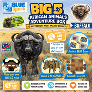 BlueSpark Animal Adventure Box – Buffalo Wildlife Activity Kit