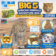 BlueSpark Animal Adventure Box – Leopard Wildlife Activity Kit