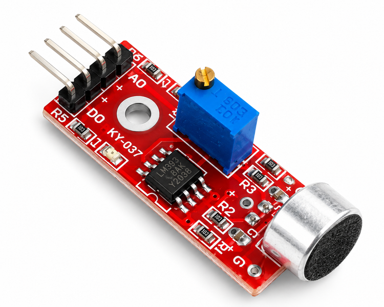 KY-037 High Sensitivity Sound Detection Sensor Module – Analog & Digital Output