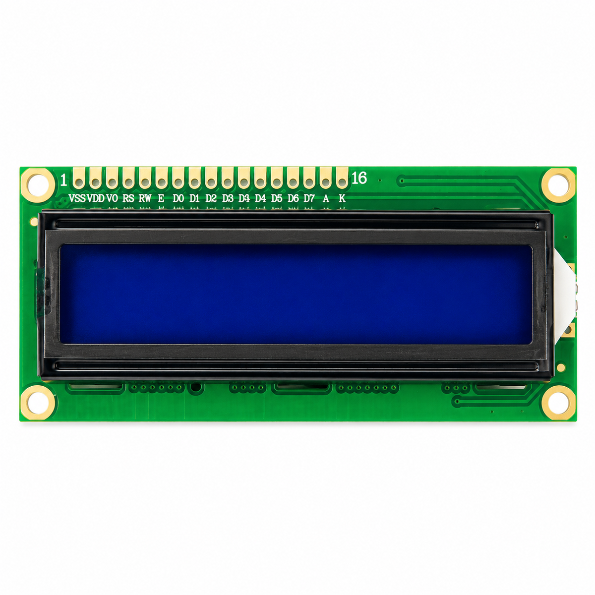 1602A 16x2 LCD Display Module – Blue Backlight with I2C Interface (5V)