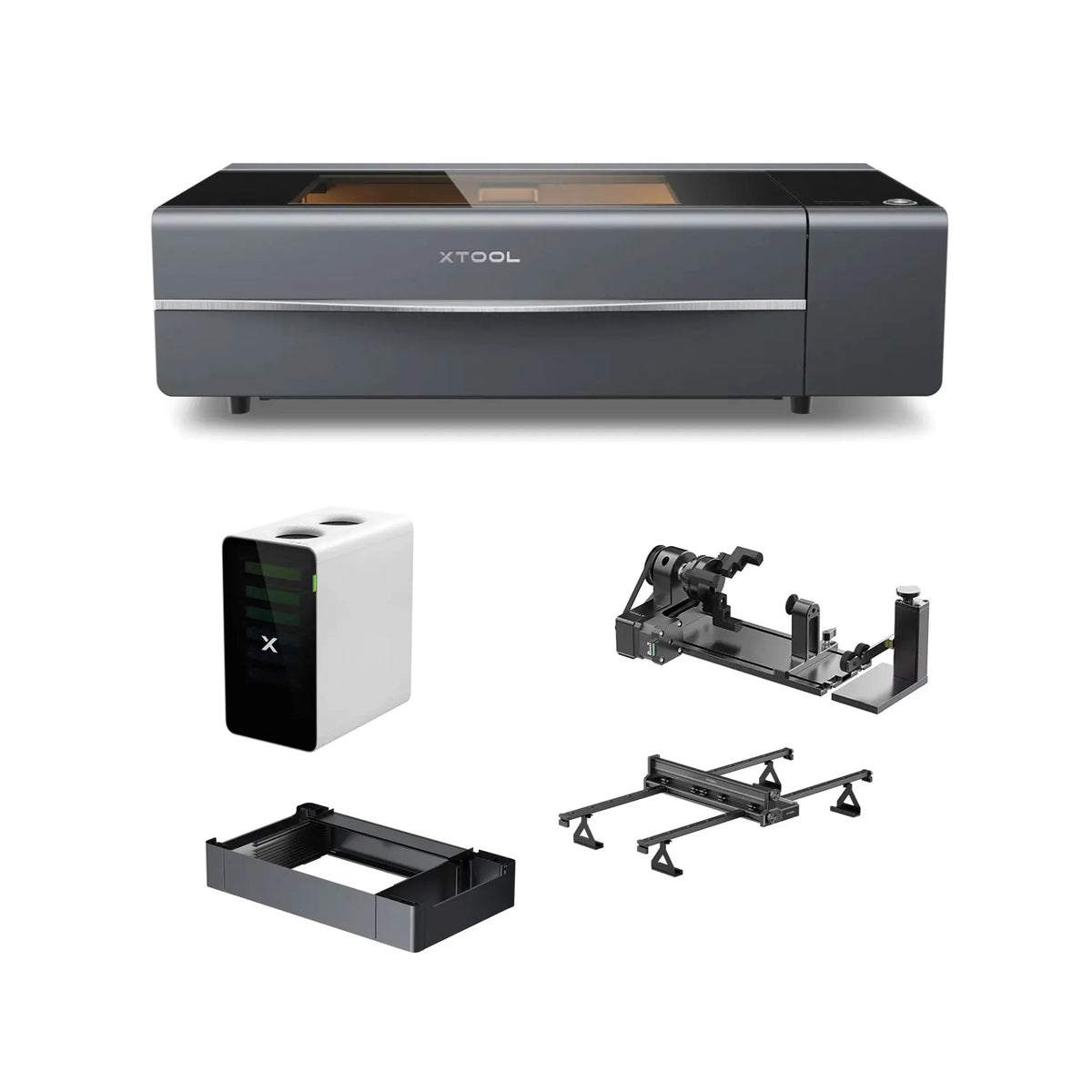 xTool P2S 55W CO₂ Laser Cutter – All-in-One Bundle