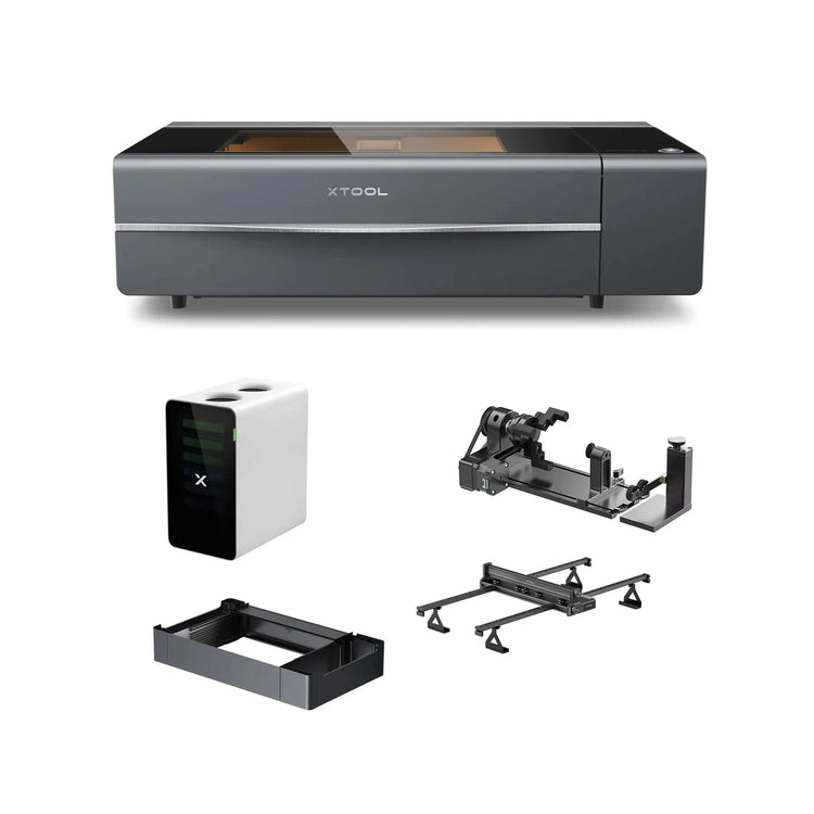 xTool P2S 55W CO₂ Laser Cutter – All-in-One Bundle